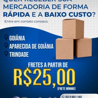 Comprar o produto de Encomendas Urgentes - Agilidade e Segurança para sua Carga em Campinorte/GO em Frete, Carreto, Transporte em Alto Horizonte, GO por Solutudo