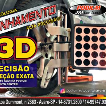 Comprar o produto de Alinhamento 3D e Balanceamento – Estabilidade e Segurança em Avaré/SP em Oficinas Mecânicas para Carros em Avaré, SP por Solutudo