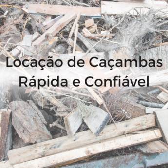 Comprar o produto de Locação de Caçambas Rápida e Confiável em Itapetininga - Disk Entulhos em Caçambas em Itapetininga, SP por Solutudo