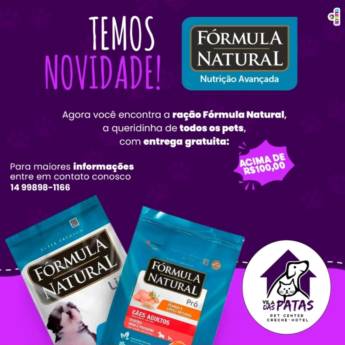 Comprar o produto de Ração Fórmula Natural: Ração Premium para Cães e Gatos em Bauru em Ração para Cachorros em Bauru, SP por Solutudo
