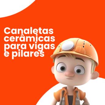 Comprar o produto de Canaletas cerâmicas para vigas e pilares em Cerâmica em Itapetininga, SP por Solutudo