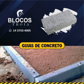 Comprar o produto de Guias de Concreto: Organização e Resistência para sua Obra no Riviera de Santa Cristina III, SP em Blocos de Concreto Estrutural em Riviera de Santa Cristina III, SP por Solutudo
