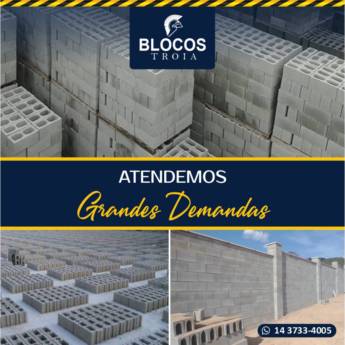 Comprar o produto de Blocos de Concreto: Resistência e Durabilidade para Sua Obra no Riviera de Santa Cristina I, SP em Materiais para Construção em Riviera de Santa Cristina I, SP por Solutudo