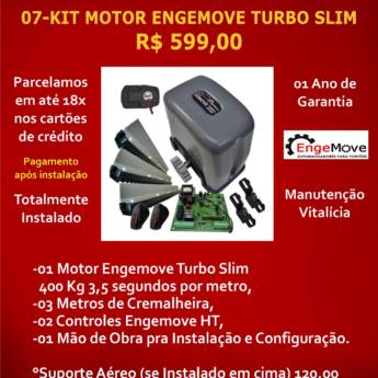 Comprar o produto de Kit Motor Engemove Turbo Slim: Velocidade e Eficiência em Brasília, DF em Segurança e Monitoramento em Brasília, DF por Solutudo
