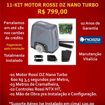 Comprar o produto de Kit Motor Rossi DZ Nano Turbo - Velocidade e Confiabilidade em Brasília, DF em Segurança e Monitoramento em Brasília, DF por Solutudo