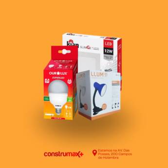 Comprar o produto de Lâmpada LED – Economia e Eficiência em Riviera de Santa Cristina XIII em Materiais para Construção pela empresa Construmax Materiais para Construção em Riviera de Santa Cristina XIII, SP por Solutudo