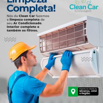 Comprar produto Limpeza Completa de Ar Condicionado  em Ar Condicionados pela empresa Clean Car - Ecolavagem em Mineiros, GO
