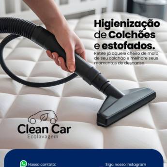Comprar produto Higienização de Colchões e Estofados  em Limpeza de Estofados pela empresa Clean Car - Ecolavagem em Mineiros, GO