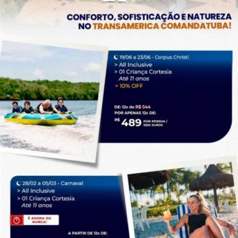 Comprar o produto de Viva o luxo do Transamérica Resort Comandatuba com a Blend Way Viagens em Mineiros! em Ofertas: Hotéis e Viagens pela empresa Blend Way Viagens em Mineiros, GO por Solutudo