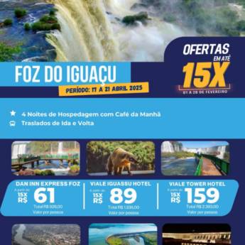 Comprar o produto de Explore Foz do Iguaçu com a Blend Way Viagens em Mineiros! em Ofertas: Hotéis e Viagens pela empresa Blend Way Viagens em Mineiros, GO por Solutudo