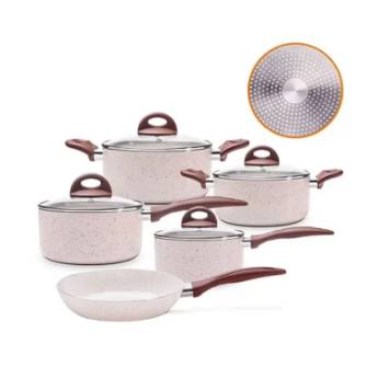 Comprar o produto de Jogo de Panelas de Cerâmica Granada em Jogos de Panelas pela empresa Casa Vitória em Foz do Iguaçu, PR por Solutudo