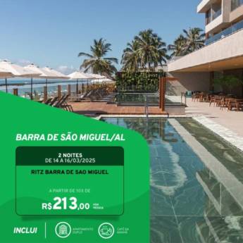 Comprar o produto de Sol, mar e descontos: pacotes exclusivos para Barra de São Miguel! em Ofertas: Hotéis e Viagens pela empresa Blend Way Viagens em Mineiros, GO por Solutudo