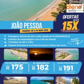Comprar o produto de Sol, mar e muita história: ofertas imperdíveis para João Pessoa! em Ofertas: Hotéis e Viagens pela empresa Blend Way Viagens em Mineiros, GO por Solutudo