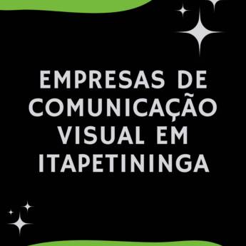 Comprar o produto de Empresas de comunicação visual em Itapetininga em Comunicação Visual em Itapetininga, SP por Solutudo