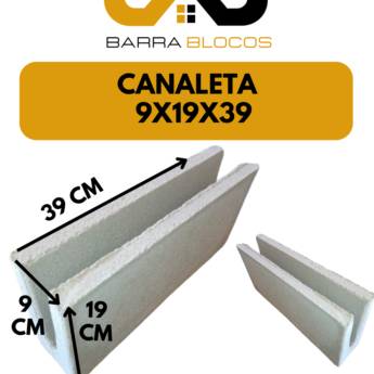Comprar o produto de Canaleta 9x19x39 – Estruturação Eficiente e Praticidade em Barra Bonita, SP em Concretos em Barra Bonita, SP por Solutudo