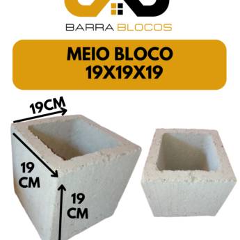 Comprar o produto de Meio Bloco 19x19x19 – Versatilidade e Economia em Barra Bonita, SP em Concretos em Barra Bonita, SP por Solutudo