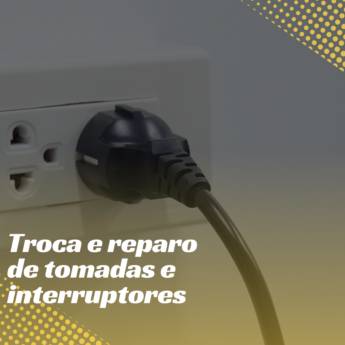Comprar o produto de Troca e reparo de tomadas e interruptores em Itapetininga em Instalações - Reparos em Itapetininga, SP por Solutudo