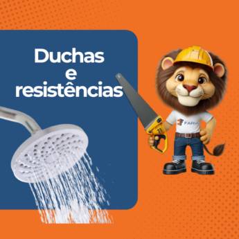 Comprar o produto de Duchas e Resistências em Itapetininga em Chuveiros e Duchas pela empresa Comercial Faria - Materiais Elétricos e Hidráulicos em Itapetininga, SP por Solutudo