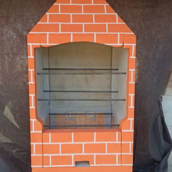 Comprar o produto de Churrasqueira 60x60cm - Preart Comércio de Premoldados & Artes, Belém, PA em Artefatos de Cimento em Belém, PA por Solutudo