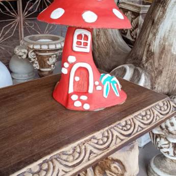 Comprar o produto de Cogumelo Decorativo de Concreto - Preart Comércio de Premoldados & Artes, Belém, PA em Artefatos de Cimento em Belém, PA por Solutudo