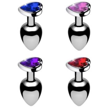 Comprar o produto de Plug Anal Coração Metal Cromado – Estilo, Prazer e Versatilidade | Bauru, SP em Sex Shop em Bauru, SP por Solutudo