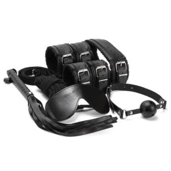Comprar o produto de Kit Sado Erótico Bondage Preto – Fetiche e Exploração Máxima | Bauru, SP em Sex Shop em Bauru, SP por Solutudo