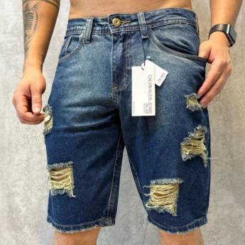 Comprar o produto de Bermudas Jeans Premium  em Bermudas em Mineiros, GO por Solutudo