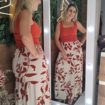 Comprar o produto de Saia Longa 3 Marias Tamanho Único – Sivest, São Manuel, SP em Roupas Femininas pela empresa Sivest em São Manuel, SP por Solutudo