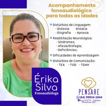 Comprar o produto de Érika Silva - Fonoaudióloga  em Fonoaudiologia em Mineiros, GO por Solutudo