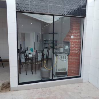 Comprar o produto de Porta light holder 02 folhas - Alumínio Preto  em Vidros em Mineiros, GO por Solutudo