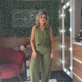 Comprar o produto de Calça Pantalona de Linho | Sivest | São Manuel, SP em Roupas Femininas em São Manuel, SP por Solutudo