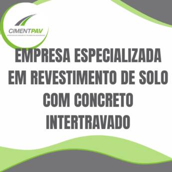 Comprar o produto de empresa especializada em revestimento de solo com concreto intertravado em Concretos em Itapetininga, SP por Solutudo