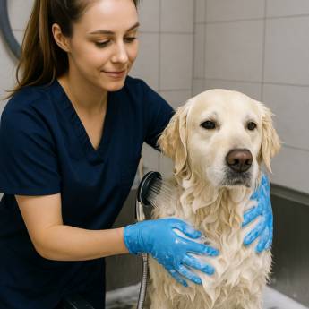 Comprar o produto de Banho Pet em Ourinhos – Cuidado, Segurança e Mais Amor no Bicho Da Gente em Banho e Tosa em Ourinhos, SP por Solutudo