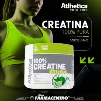 Comprar o produto de Creatina 100% Pura da Atlhetica Nutrition - sabor limão em Suplementos em Bauru, SP por Solutudo Comprar o produto de Creatina 100% Pura da Atlhetica Nutrition - sabor limão em Suplementos em Bauru, SP por Solutudo