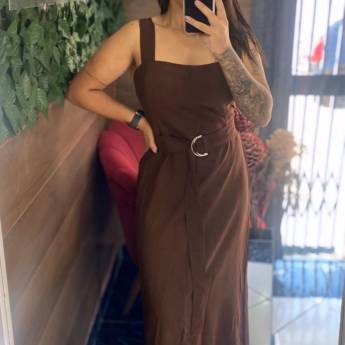 Comprar o produto de Vestido Viscolinho M ao GG – Elegância por R$129,00 em Roupas e Acessórios em São Manuel, SP por Solutudo