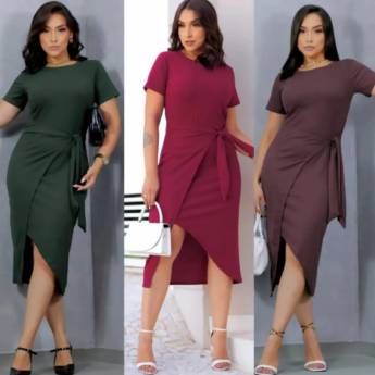 Comprar o produto de Vestido Veste até G – Leveza e Estilo por R$69,00 em Roupas e Acessórios em São Manuel, SP por Solutudo