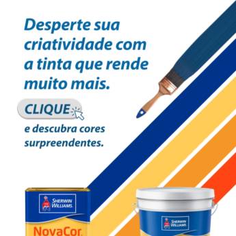 Comprar o produto de Cobertura Imbatível com Economia – NovaCor Cobre Mais Sherwin Williams em Ourinhos em Tintas em Ourinhos, SP por Solutudo