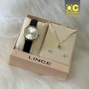 Comprar o produto de Relógio Kits Feminino Lince -  LRCH238L30 em Joias e Relógios pela empresa Ótica Conceito em Foz do Iguaçu, PR por Solutudo