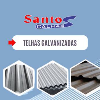 Comprar o produto de Telha galvanizada com encaixe técnico para cobertura durável em Itapetininga, Sorocaba, Tatuí e Região em Telhas em Itapetininga, SP por Solutudo