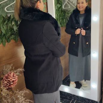 Comprar o produto de Casaco Lã Batida com Gola Removível – Sivest São Manuel em Roupas e Acessórios em São Manuel, SP por Solutudo