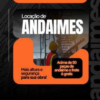 Comprar o produto de Acima de 50 peças de andaime o frete é gratis em Aluguel de Equipamentos em Santa Bárbara Resort Residence, SP por Solutudo
