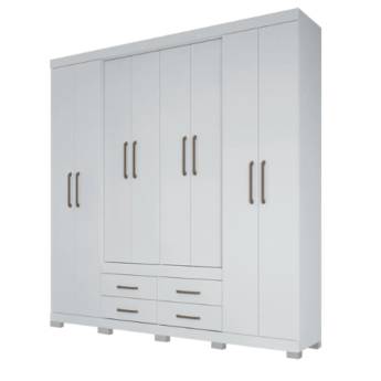 Comprar o produto de Roupeiro 8 portas e 4 gavetas Napole em Guarda Roupas pela empresa Cirineu Móveis em Foz do Iguaçu, PR por Solutudo