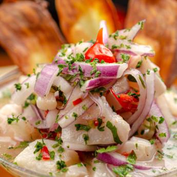 Comprar o produto de Ceviche de Tilápia  em Porções em Mineiros, GO por Solutudo