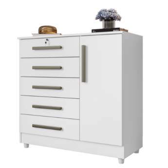 Comprar o produto de Cômoda 5 gavetas e 1 porta em Cômoda pela empresa Cirineu Móveis em Foz do Iguaçu, PR por Solutudo