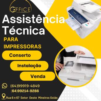 Comprar o produto de Assistência Técnica para Impressoras: Conserto, Instalação e Venda  em Assistência Técnica em Mineiros, GO por Solutudo Comprar o produto de Assistência Técnica para Impressoras: Conserto, Instalação e Venda  em Assistência Técnica em Mineiros, GO por Solutudo