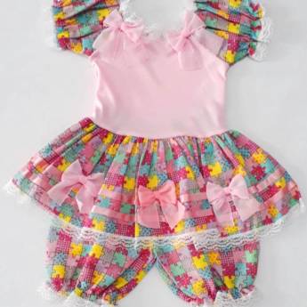 Comprar o produto de 3205 - Vestido junino tamanho 1  em Fantasia Bebê Feminina em Tietê, SP por Solutudo