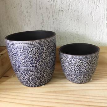 Comprar o produto de Jogo Vasinhos decorados em Vasos Decorativos em São Carlos, SP por Solutudo