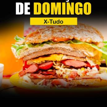 Comprar o produto de Promoção de Domingo: X-Tudo Imperdível em Santa Cruz do Rio Pardo em Lanches em São José do Rio Pardo, SP por Solutudo