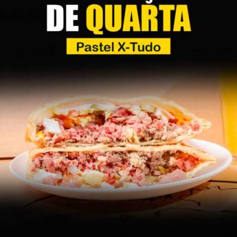 Comprar o produto de Promoção de Quarta: Pastel X-Tudo em Santa Cruz do Rio Pardo em Pastelarias em São José do Rio Pardo, SP por Solutudo