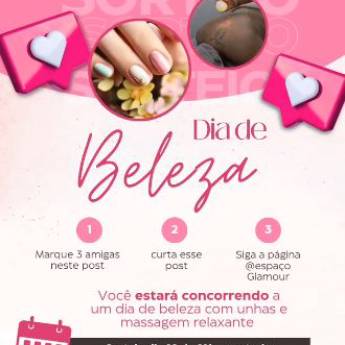 Comprar o produto de Dia de beleza- Sorteio Espaço Glamour em Massoterapeutas em Botucatu, SP por Solutudo